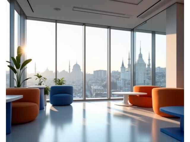 İstanbul'daki modern Akıl Oyunları Stüdyo ofis binası.